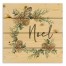Noel Pinecone Wreath 14x14 Pallet Wood Art