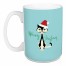 Midcentury Modern Christmas Cat 15 oz Mug