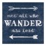 Not All Who Wander Are Lost 16x16 Canvas Wall Art