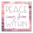 Peace Comes From Within 12x12 Canvas Wall Art