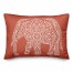 Orange Mandala Elephant 14x20 Spun Poly Pillow