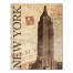 New York Empire State Distressed 11x14 Canvas Wall Art