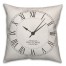 Vintage Clock Face 18x18 Spun Poly Pillow