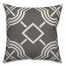 Gray and White Line Pattern 18x18 Spun Poly Pillow