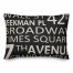 New York City Street Names 14x20 Spun Poly Pillow