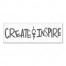Create and Inspire 12x36 Canvas Wall Art