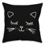 Black Cat Legend 18x18 Spun Poly Pillow