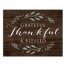 Gratful Thankful & Blessed 11x14 Canvas Wall Art
