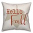 Hello Fall 18x18 Spun Poly Pillow