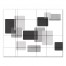 Mid-Mod Black and White Rectangles 16x20 Canvas Wall Art