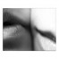Two Lips Black and White 16x20 Canvas Wall Art