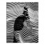 Abstract Zebra Woman 11x14 Canvas Wall Art
