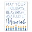 May your Holidays be as Bright as a Fully Lit Menorah 11x14 Canvas Wall Art