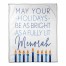May your Holidays be as Bright as a Fully Lit Menorah 50x60 Coral Fleece Blanket