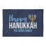 Happy Hanukkah Menorah 2x3 Personalized Area Rug