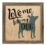 Love Me Love My Dog 12x12 Framed Wood Print