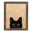 Scaredy Cat 14x11 Framed Wood Print