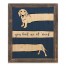 Long Dog 14x11 Framed Wood Print
