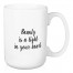 Beauty Is A Light In Your Heart 15 oz Mug