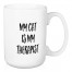 My Cat Is My Therapist 15 oz Mug