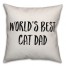 World's Best Cat Dad Pillow