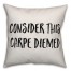 Consider This Carpe Diemed Pillow
