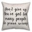 Don't Give Up Pillow