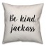 Be Kind, Jackass Pillow Cover