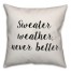Sweater Weather, Never Better Pillow