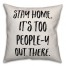 Let’s Stay Home Pillow Cover