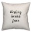 Resting Beach Face Pillow
