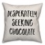 Desperately Seeking Chocolate Pillow