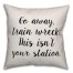 Go Away Train Wreck Pillow