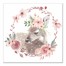 Floral Fawn 16x16 Canvas Wall Art