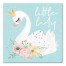 Little Lady Swan 16x16 Canvas Wall Art