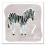 Z is for Zebra 16x16 Canvas Wall Art