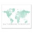 Dream Big Map 16x20 Canvas Wall Art