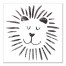 Lovely Lion 12x12 Canvas Wall Art