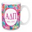 Alpha Delta Pi Bright Florals 15 oz Mug