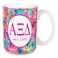 Alpha Xi Delta Bright Florals 15 oz Mug