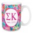 Sigma Kappa Bright Florals 15 oz Mug
