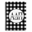 Alpha Delta Pi Buffalo Check 6x8 Ruled Spiral Notebook