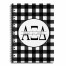 Alpha Xi Delta Buffalo Check 6x8 Ruled Spiral Notebook
