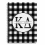 Kappa Delta Buffalo Check 6x8 Ruled Spiral Notebook