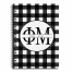 Phi Mu Buffalo Check 6x8 Ruled Spiral Notebook