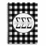 Sigma Sigma Sigma Buffalo Check 6x8 Ruled Spiral Notebook