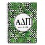 Alpha Delta Pi Tropical Palms 6x8 Ruled Spiral Notebook