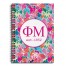 Phi Mu Bright Florals 6x8 Ruled Spiral Notebook