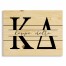 Kappa Delta Script 14x10.5 Pallet Wood Art