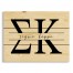 Sigma Kappa Script 14x10.5 Pallet Wood Art